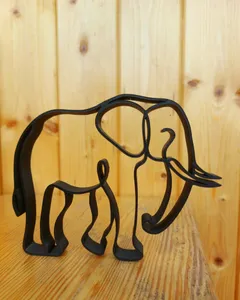 Minimalist Elephant figure / Slon figurka