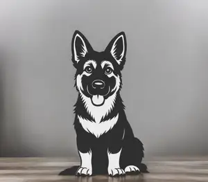 2D dog wallart decoration