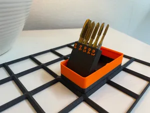 Gridfinity threaded pin / plug tap bin - V2