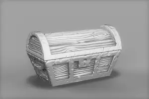 Dark souls Chest. Miniature container / furniture 25mm / 28mm scale