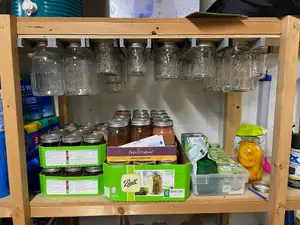 Wide Mouth Mason jar organizer mount