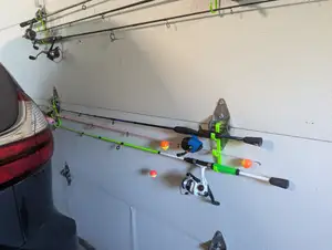 Fishing Pole Garage Storage -- REV 2 OUT NOW ON MY PROFILE