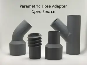Parametric vacuum hose connector with magnetic connectors.