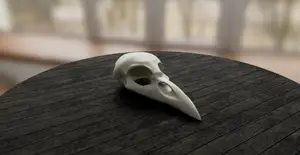 Crow Skull Pendant