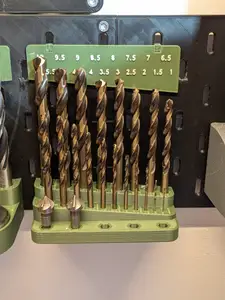 Metal drill bit holder for IKEA Skadis