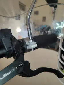 Bycicle handlebar mirror attachement hook