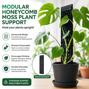 Modular honeycomb moss plant support - hold your plants upright!