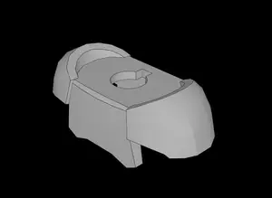 Lego Compatible (78643.dat) Minifig Armor Breastplate with Round Shoulder Pads and 2 Back Studs