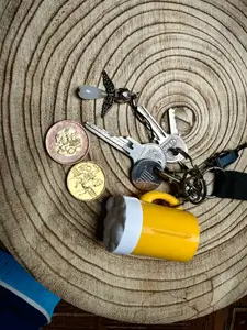 A key ring for beer money.