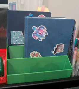 Three tiered mail, magazine or book organizer for gridfinity