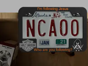 Motorcycle License Plate Frame