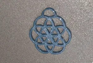 Klíčenka - Květina z kruhů (Keychain - flower from circles)