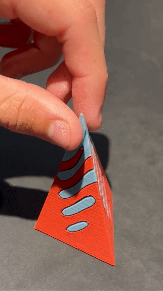Triangle Pyramid Impossible Passthrough Helix Fidget