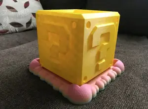 Cloud Base for Mario Question Block Planter Pot