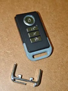 Bike alarm remote clip