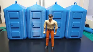 RC Worksite portable toilet for diorama 1/16, 1/14 ,1/12,1/10