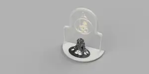 3D Printed Shiva Bust with Om Symbol and Trishul Design