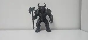 Mecha Demon with Battle Axe Holiday Robot