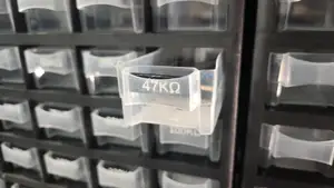 E24 resistor labels for Harbor Freight 40 bin organizer