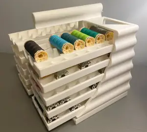DuoHandler for Sewing thread and bobbin roll holder rack