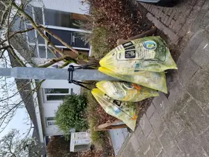 PMD garbage hook for lamp post