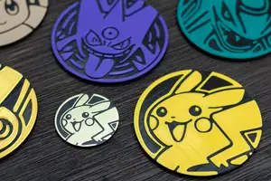 Pokemon Coasters Vol. 2 - Gengar, Rayquaza, Pikachu, Eevee, Victini