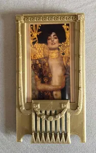 Refrigerator door magnet mini-frame secessionist style