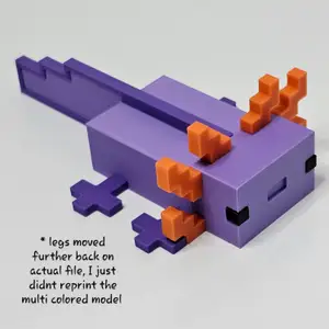 Minecraft Axolotl Remix Multicolor