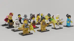 All different sorts of LEGO NINJAGO figs