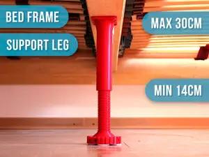 Bed Frame Leg | Telescopic Beam Support Foot | 14 to 30cm Height