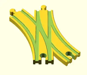 Toy Wood Train Track / Spielzeug Holzeisenbahn Schienen / Weiche Dopelt 2 / BRIO Thomas IKEA eBay kompatibel