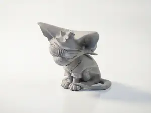 Angry Sphinx Mythical Creature Figurine 3D Printable