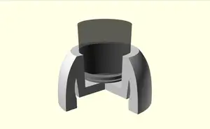 Anycubic Kobra neo 2 Anti-vibration feet, fine level adjuster and noise reducer / Antivibration Fuß höhenverstellbar