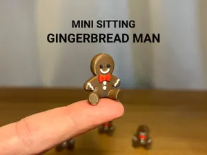 Mini Sitting Gingerbread Man