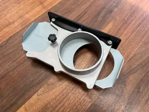 Wall mount for aluminum blast gate, 4 inch gates (~100mm)