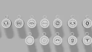 Rotating Car bearing keychains