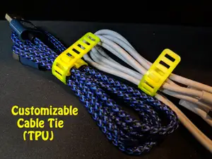 Customizable (Clip-on) Cable Tie (TPU)