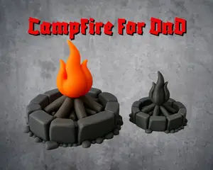 Campfire Diorama | RPG Terrain Piece