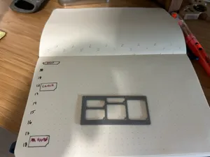 Bullet Journal Time Block Template 1/4 grid (Small Form Factor)