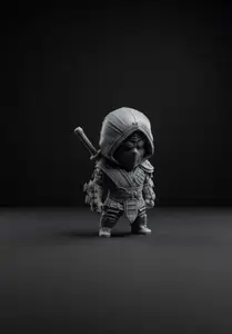Mortal combat scorpion chibi figurine