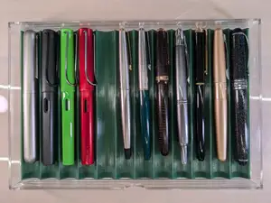 Pen tray for Muji 5 drawer acrylic storage