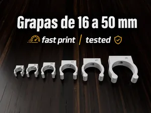 Pipe clamps Ø 16-50 mm