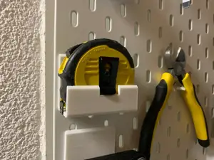 Ikea Skadis larger tape measure holder