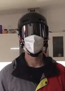 Mask Holder Snowboard Helmet (magnetic)