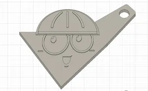 FICSIT Logo Keychain (Satisfactory)