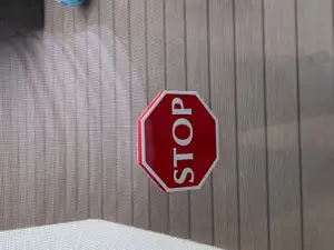 Magnetic Stop sign for mosquito net