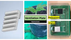 Ventilation Plate for Seed Trays (Window Greenhouses)