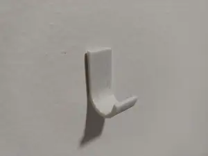 Support for wall mounted lighting - J shaped