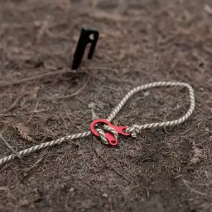 Fast Knot Rope Buckles - Adjustable Wind Rope Clips for Tents