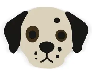 Dog Coasters A | Dalmatian | 3/3 | 3 colors